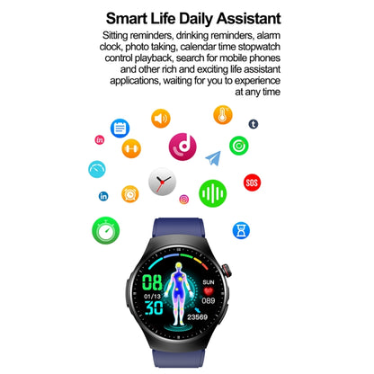 TK25 1.39-inch IP67 Waterproof Sports Health Monitoring Smart Bluetooth Calling Watch(Black Silicone) by buy2fix