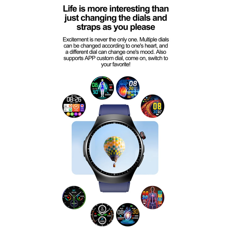 TK25 1.39-inch IP67 Waterproof Sports Health Monitoring Smart Bluetooth Calling Watch(Black Silicone) by buy2fix