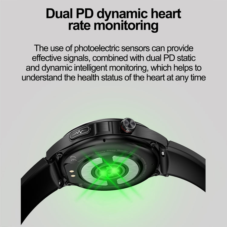 TK25 1.39-inch IP67 Waterproof Sports Health Monitoring Smart Bluetooth Calling Watch(Black Silicone) by buy2fix