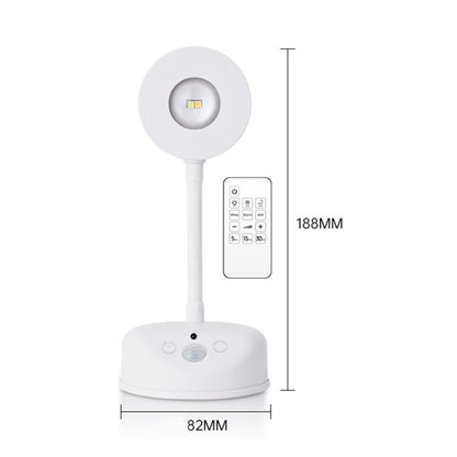 Rechargeable LED Motion Sensor Wireless Spotlight With Remote Control 2000mAH Black - Sensor LED Lights by buy2fix | Online Shopping UK | buy2fix