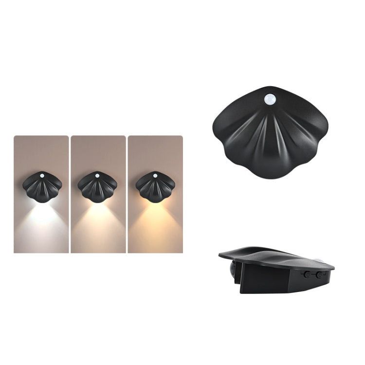Magnetic Motion Sensor Wall Lamp Rechargeable LED House Number Light PRO Version 1200mAh(Black) - Sensor LED Lights by buy2fix | Online Shopping UK | buy2fix