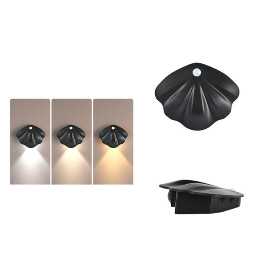 Magnetic Motion Sensor Wall Lamp Rechargeable LED House Number Light PRO Version 1200mAh(Black) - Sensor LED Lights by buy2fix | Online Shopping UK | buy2fix