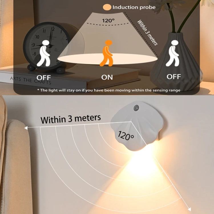 Magnetic Motion Sensor Wall Lamp Rechargeable LED House Number Light SE Version 500mAh(Black) - Sensor LED Lights by buy2fix | Online Shopping UK | buy2fix