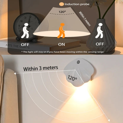 Magnetic Motion Sensor Wall Lamp Rechargeable LED House Number Light SE Version 500mAh(Black) - Sensor LED Lights by buy2fix | Online Shopping UK | buy2fix
