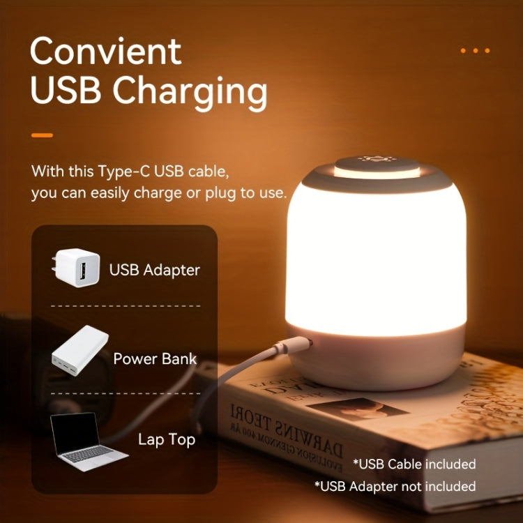 Rechargeable Touch Control LED Night Light Bedside Lamp SE Version 2400mAh White by buy2fix