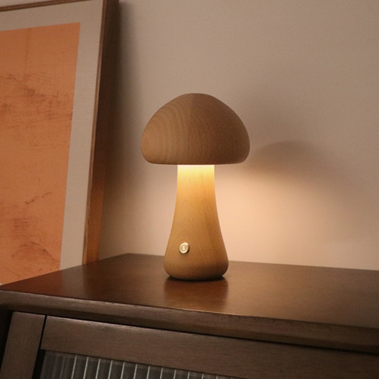 Mushroom Shape Night Light Touch Control Dimmable Bedside Atmosphere Lamp, Style: A Type Beech by buy2fix