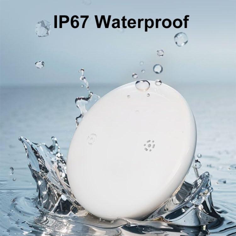 For Apple Series S10 Round Smart Global Anti-Lost Device IP67 Waterproof Locator(Black) - Pet Tracker by buy2fix | Online Shopping UK | buy2fix