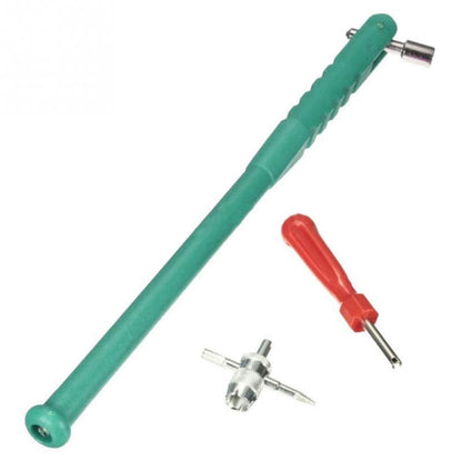 3pcs /Set Tire Valve Installation Repair Removal Wrench Tools(Green) by buy2fix