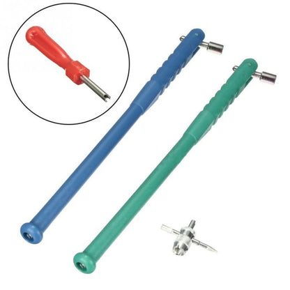3pcs /Set Tire Valve Installation Repair Removal Wrench Tools(Blue) by buy2fix