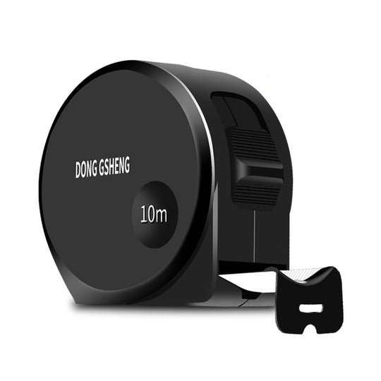 DONG GSHENG High Precision Home Use Steel Utility Scale Thickened Measuring Tape, Model: Black Shell White Frosted 10m x 25mm