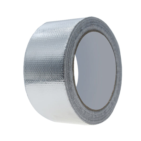 3cm x 20m 0.15mm Glass Fiber Cloth Aluminum Foil Tape Air- Conditioning Pipe Waterproof Seam Sealing Tape