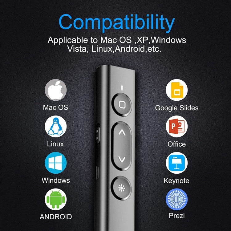 B2 2.4GHz Dual-Mode Conference PPT Wireless Page Turning Pen Multimedia Infrared Laser Pointer(Pink) by buy2fix