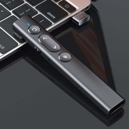 B2 2.4GHz Dual-Mode Conference PPT Wireless Page Turning Pen Multimedia Infrared Laser Pointer(Pink) by buy2fix