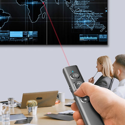 B2 2.4GHz Dual-Mode Conference PPT Wireless Page Turning Pen Multimedia Infrared Laser Pointer(White) by buy2fix