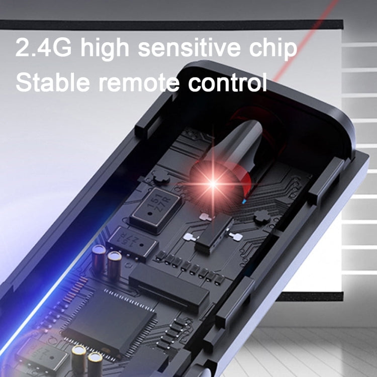 B2 2.4GHz Dual-Mode Conference PPT Wireless Page Turning Pen Multimedia Infrared Laser Pointer(Black) by buy2fix