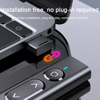 B2 2.4GHz Dual-Mode Conference PPT Wireless Page Turning Pen Multimedia Infrared Laser Pointer(Black) by buy2fix