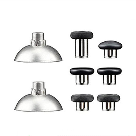 For PS5 Joystick 8pcs /Set Gamepad Metal Buttons Mushroom Head Magnetic Base Cross Keys Accessory Set