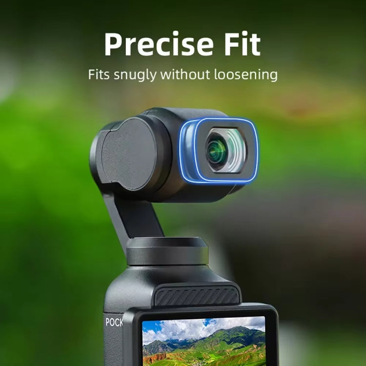For DJI Osmo Pocket 3 Magnetic Wide-Angle Lens Extend FOV To 112 Degree by buy2fix