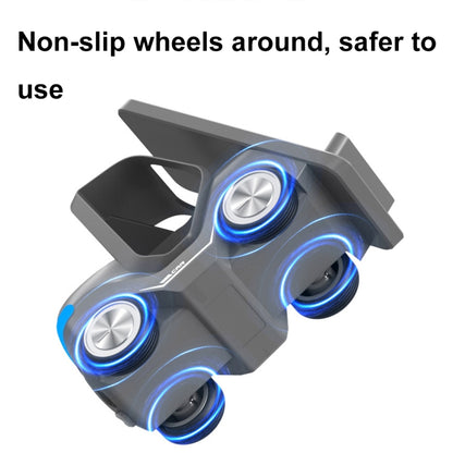 T20S 3-In-1 15W Small Forklift-Shaped Desktop Wireless Charger With LED Atmosphere Light(White) by buy2fix