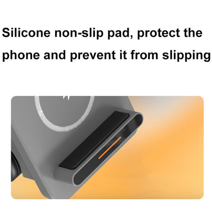 T20S 3-In-1 15W Small Forklift-Shaped Desktop Wireless Charger With LED Atmosphere Light(White) by buy2fix