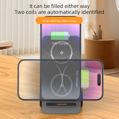 T20S 3-In-1 15W Small Forklift-Shaped Desktop Wireless Charger With LED Atmosphere Light(Yellow) by buy2fix