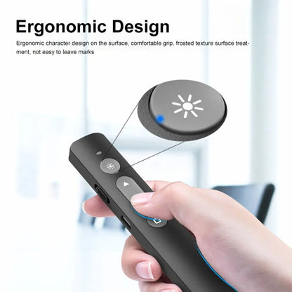 B1 Multimedia Infrared Laser Pointer Teaching Business Wireless PPT Page Turning Pen(Black) by buy2fix