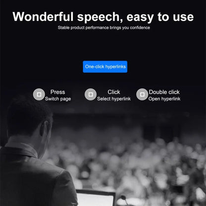 B1 Multimedia Infrared Laser Pointer Teaching Business Wireless PPT Page Turning Pen(Black) by buy2fix