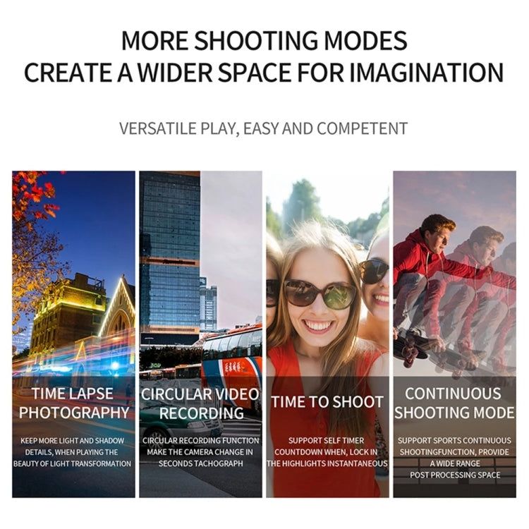 SC002 4K/60FPS IP68 Waterproof WiFi HD Mini Outdoor Sports Diving Camera, Color: Black+64G by buy2fix