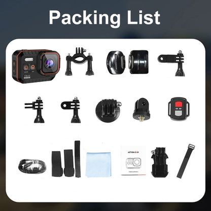 SC002 4K/60FPS IP68 Waterproof WiFi HD Mini Outdoor Sports Diving Camera, Color: Black+64G by buy2fix