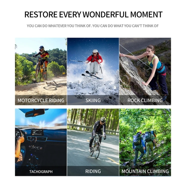 SC002 4K/60FPS IP68 Waterproof WiFi HD Mini Outdoor Sports Diving Camera, Color: Black+64G by buy2fix