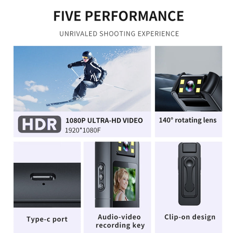 High-Definition Night Vision Portable Outdoor Sports Recorder Camera(CS11) by buy2fix