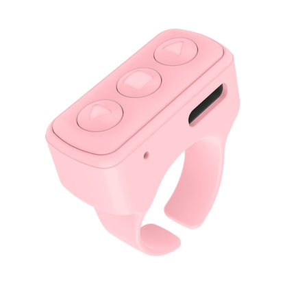 Bluetooth 3 Keys Remote Finger Ring Video Controller Novel Page Flip Photo Tool(Pink) - Phone Remote Control by buy2fix | Online Shopping UK | buy2fix