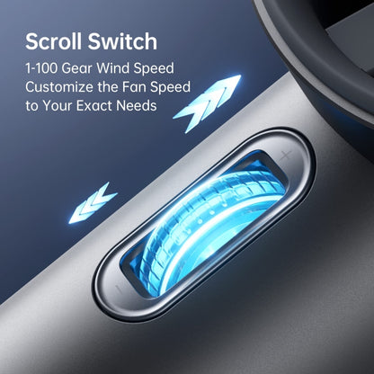 JisuLife FA53 Pro 1 High-speed Powerful Cooling Handheld Small Fan Mini Portable USB Rechargeable Desktop Fan(Dark Gray) by Jisulife