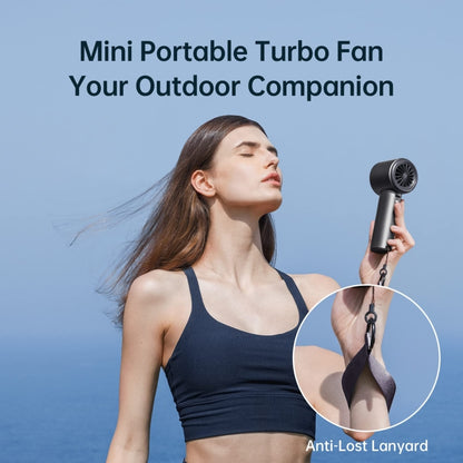 JisuLife FA53 Pro 1 High-speed Powerful Cooling Handheld Small Fan Mini Portable USB Rechargeable Desktop Fan(Dark Gray) by Jisulife