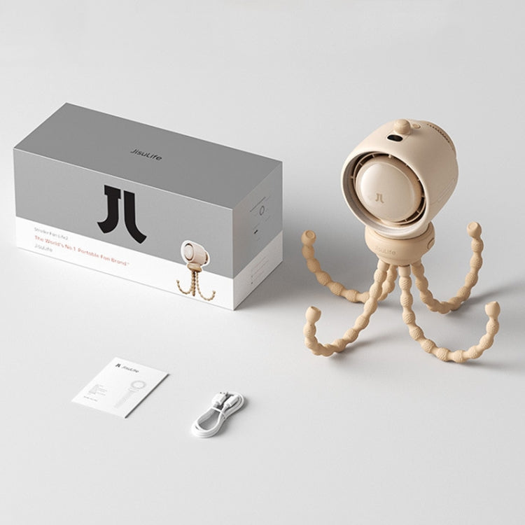 JisuLife Stroller Fan Life2S High Speed Energy Saving Stroller Mini Fan Octopus Bladeless Swingable Head Air Purifying Fan(Mint Green) by Jisulife