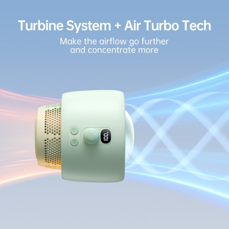 JisuLife Stroller Fan Life2S High Speed Energy Saving Stroller Mini Fan Octopus Bladeless Swingable Head Air Purifying Fan(Mint Green) by Jisulife