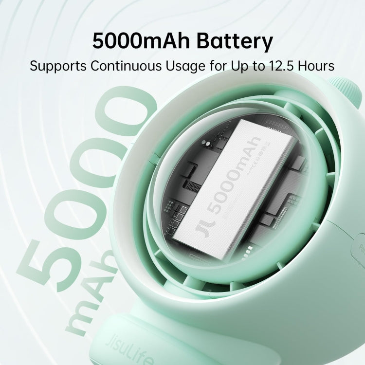 JisuLife Stroller Fan Life2S High Speed Energy Saving Stroller Mini Fan Octopus Bladeless Swingable Head Air Purifying Fan(Mint Green) by Jisulife