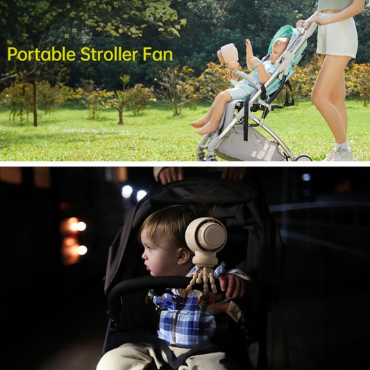JisuLife Stroller Fan Life2 Stroller Octopus Fan High Speed Portable Desktop Clip Fan(Mint Green) - Electric Fans by Jisulife | Online Shopping UK | buy2fix