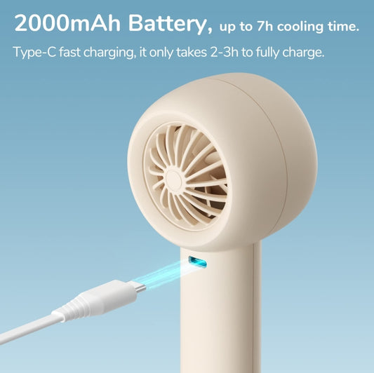 JisuLife FA42 Handheld Portable Small Rechargeable Turbo Fan, Color: Mint Green 2000mAh - Electric Fans by Jisulife | Online Shopping UK | buy2fix