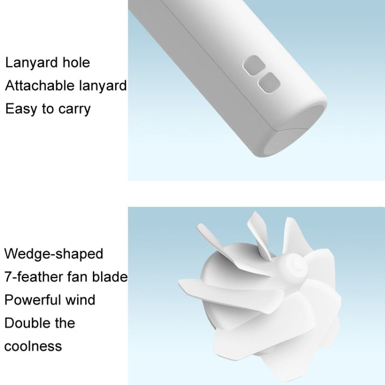 JisuLife FA42 Handheld Portable Small Rechargeable Turbo Fan, Color: Brown 4500mAh by Jisulife