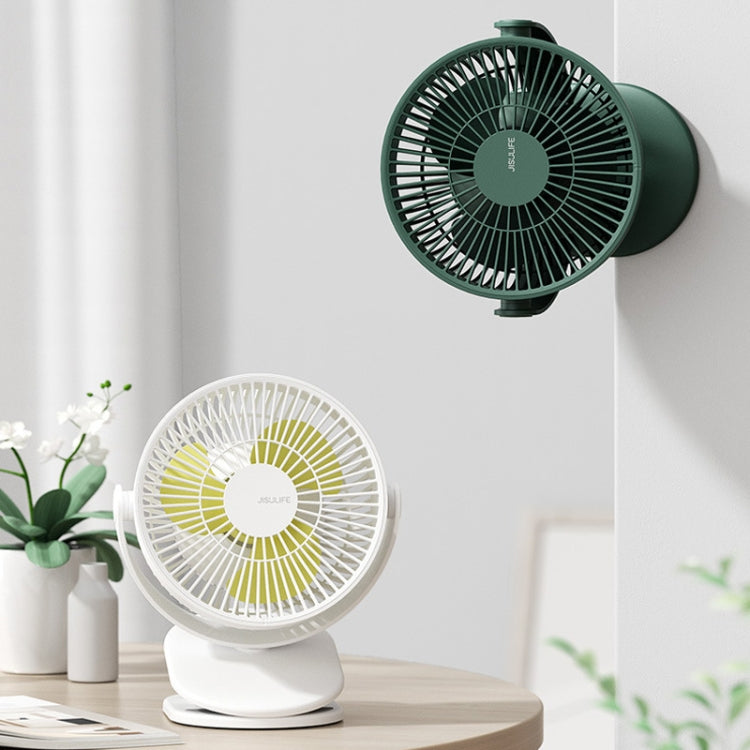JisuLife FA29A Clip Desktop Mini Fan Portable USB Rechargeable Fan(Dark Green) - Electric Fans by JisuLife | Online Shopping UK | buy2fix