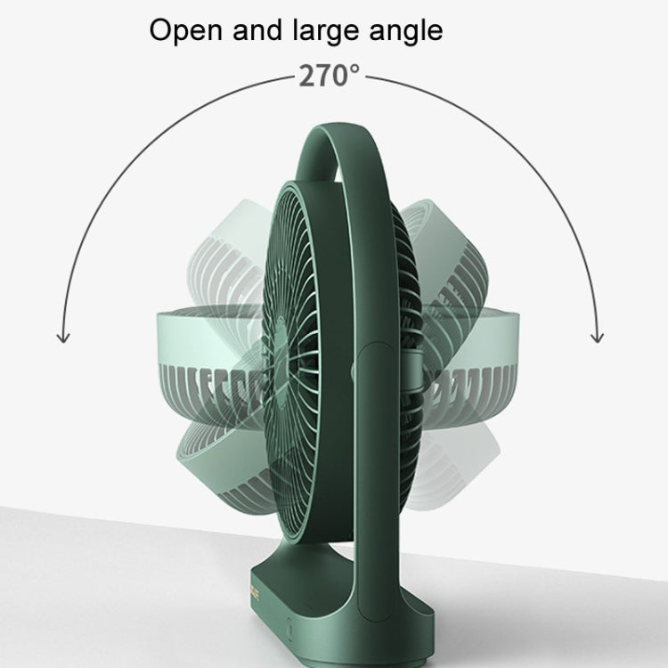 JisuLife FA19 4000mAh Wireless Rechargeable Desktop Mini Fan Silent Portable Fan(White) by Jisulife