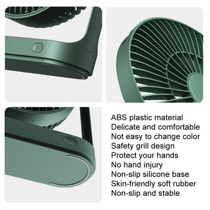 JisuLife FA19 4000mAh Wireless Rechargeable Desktop Mini Fan Silent Portable Fan(White) by Jisulife