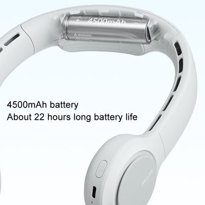 JisuLife FA31 USB Rechargeable Hanging Neck Mini Fan Bladeless Cooling Outdoor High Wind Power Electric Fan(Mint Green) by Jisulife