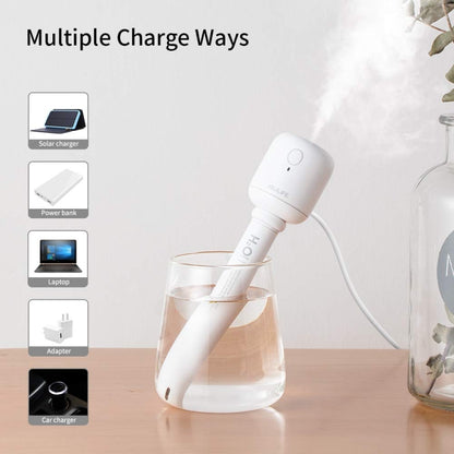 JisuLife JB07 Wireless High Mist Portable Humidifier, No Water Tank, Color: White 2200mAh by JisuLife