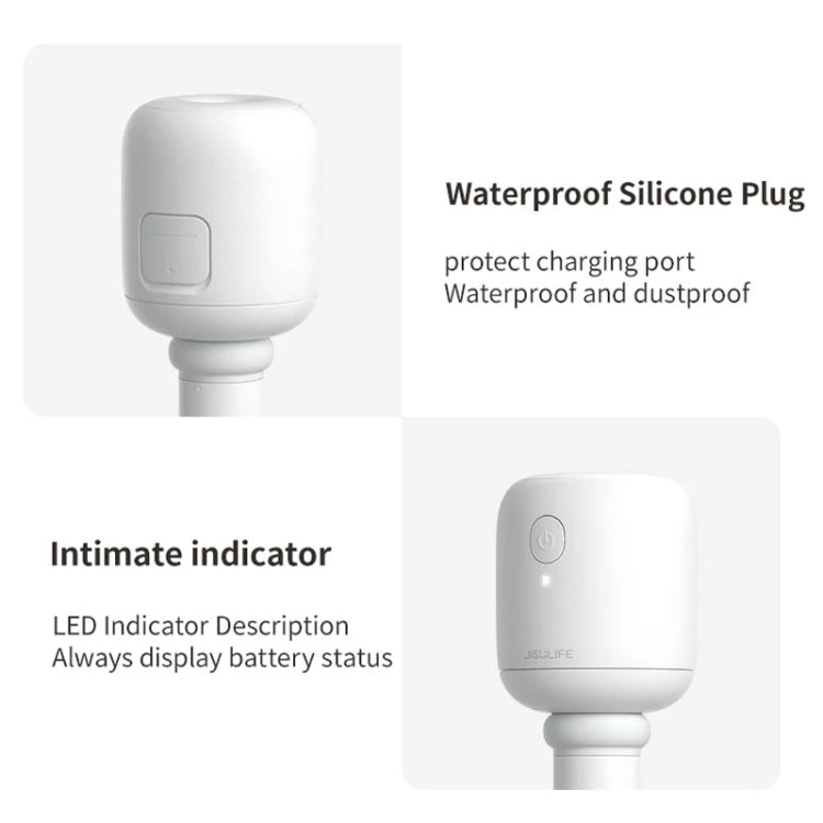 JisuLife JB07 Wireless High Mist Portable Humidifier, No Water Tank, Color: White 2200mAh by JisuLife