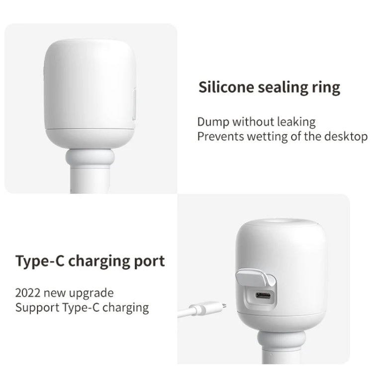 JisuLife JB07 Wireless High Mist Portable Humidifier, No Water Tank, Color: White 2200mAh by JisuLife