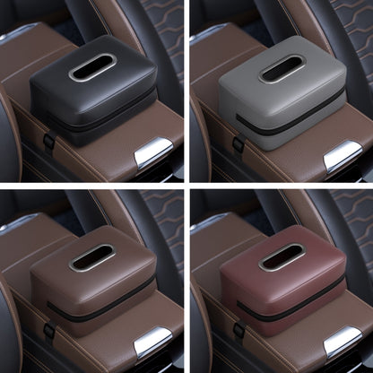 Car Seat Armrest Tissue Box Sun Visor Seat Back Hanging Paper Bag(Red) by buy2fix