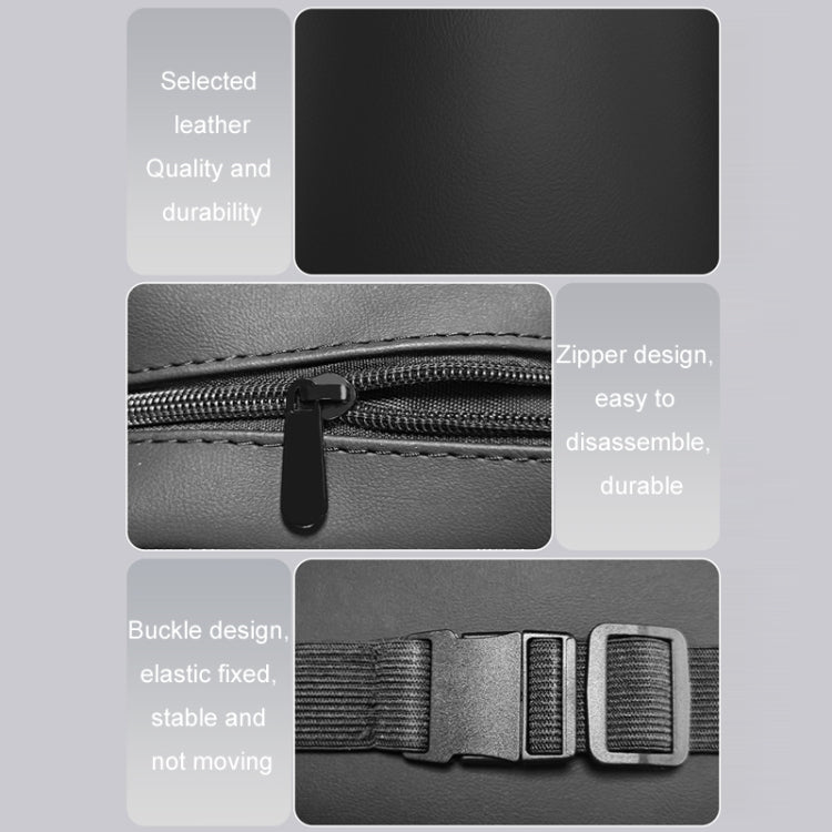 Car Seat Armrest Tissue Box Sun Visor Seat Back Hanging Paper Bag(Black) by buy2fix