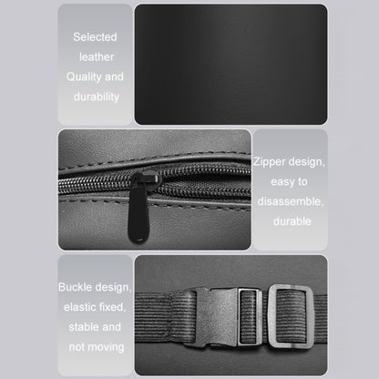 Car Seat Armrest Tissue Box Sun Visor Seat Back Hanging Paper Bag(Gray) by buy2fix